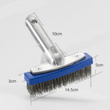 Maxbell 5inch Pool Brush Sturdy Compact Efficient Wire Bristles for SPA Corners Pond