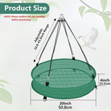 Maxbell Hanging Hoop Platform Birdseed Hoop for Yard Pole Mounted Bird Feeder Garden