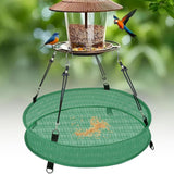 Maxbell Hanging Hoop Platform Birdseed Hoop for Yard Pole Mounted Bird Feeder Garden
