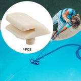 Maxbell 4Pcs Pool Cleaner Shoe Kits Axv014SP Spa Bottom Slotted Shoe Kit