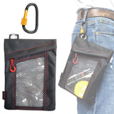 Maxbell Tool Pouch Zipper Bag with Climbing Buckle for Electrician Plumber Carpenter