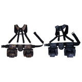 Maxbell Tool Belt with Suspenders Oxford Breathable Family Adults Utility Belt Pouch Multi