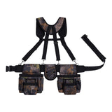 Maxbell Tool Belt with Suspenders Oxford Breathable Family Adults Utility Belt Pouch Multi