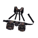 Maxbell Tool Belt with Suspenders Oxford Breathable Family Adults Utility Belt Pouch Multi