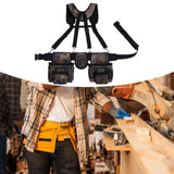 Maxbell Tool Belt with Suspenders Oxford Breathable Family Adults Utility Belt Pouch Multi