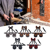Maxbell Tool Belt with Suspenders Dad Gift Pack Organizer for Adults Family Plumbing Gray