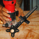 Maxbell Router Milling Groove Bracket Cabinet Hardware Jig for Carving Round Cutting without Base