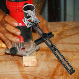 Maxbell Router Milling Groove Bracket Cabinet Hardware Jig for Carving Round Cutting with Base