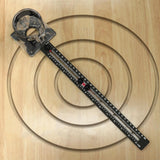 Maxbell Router Milling Groove Bracket Cabinet Hardware Jig for Carving Round Cutting with Base