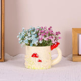 Maxbell Cup Flower Pot Small Creative Desktop Ornament for Bedroom Table Living Room