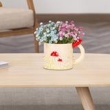 Maxbell Cup Flower Pot Small Creative Desktop Ornament for Bedroom Table Living Room