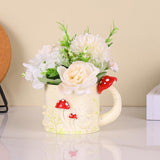 Maxbell Cup Flower Pot Small Creative Desktop Ornament for Bedroom Table Living Room
