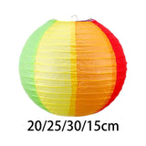 Maxbell 10x Ball Paper Lanterns Compact Colored Paper Poms for Birthday Garden Party 20CM
