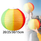Maxbell 10x Ball Paper Lanterns Compact Colored Paper Poms for Birthday Garden Party 20CM