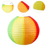 Maxbell 10x Ball Paper Lanterns Compact Colored Paper Poms for Birthday Garden Party 20CM