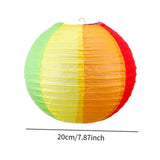 Maxbell 10x Ball Paper Lanterns Compact Colored Paper Poms for Birthday Garden Party 20CM