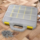 Maxbell Small Parts Organizer with Handle Hardware Storage Box for Bolt Beads Nails