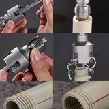 Maxbell Tube Threader Hand Tools Tube Threading Tool for Building Maintenance Repair 6 point