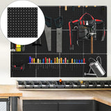 Maxbell Peg Board Panel Display Tool Storage Shops Rack Home Pegboard Wall Organizer