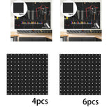 Maxbell Pegboard Wall Organizers Tool Storage Study Room Craft Room Peg Board Panels 4Pcs