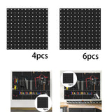 Maxbell Pegboard Wall Organizers Tool Storage Study Room Craft Room Peg Board Panels 4Pcs