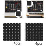 Maxbell Pegboard Wall Organizers Tool Storage Study Room Craft Room Peg Board Panels 4Pcs