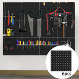 Maxbell Pegboard Wall Organizers Tool Storage Study Room Craft Room Peg Board Panels 6Pcs