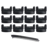 Maxbell Mount Nylon Cable Ties Self Locking Sturdy Tie Wraps for Office Home Machine 12pcs