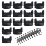 Maxbell Mount Nylon Cable Ties Self Locking Sturdy Tie Wraps for Office Home Machine 15pcs