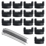 Maxbell Mount Nylon Cable Ties Self Locking Sturdy Tie Wraps for Office Home Machine 15pcs