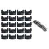 Maxbell Mount Nylon Cable Ties Self Locking Sturdy Tie Wraps for Office Home Machine 20pcs