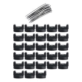 Maxbell Mount Nylon Cable Ties Self Locking Sturdy Tie Wraps for Office Home Machine 28pcs