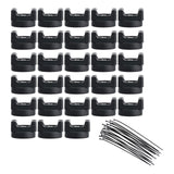 Maxbell Mount Nylon Cable Ties Self Locking Sturdy Tie Wraps for Office Home Machine 28pcs