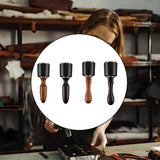 Maxbell Leather Carving Hammer Portable Nylon Hammer for Handmade Stamping Accessory Short  Brown