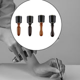 Maxbell Leather Carving Hammer Portable Nylon Hammer for Handmade Stamping Accessory Short  Brown