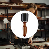 Maxbell Leather Carving Hammer Portable Nylon Hammer for Handmade Stamping Accessory Short  Brown