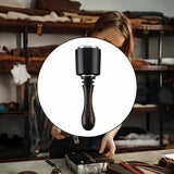 Maxbell Leather Carving Hammer Portable Nylon Hammer for Handmade Stamping Accessory Long Black