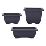 Maxbell Bonsai Pot Plants Growing Pot Flowerpot for Balcony Indoor Outdoor Courtyard S Square