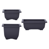 Maxbell Bonsai Pot Plants Growing Pot Flowerpot for Balcony Indoor Outdoor Courtyard S Square