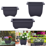 Maxbell Bonsai Pot Plants Growing Pot Flowerpot for Balcony Indoor Outdoor Courtyard S Square