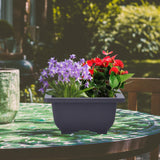 Maxbell Bonsai Pot Plants Growing Pot Flowerpot for Balcony Indoor Outdoor Courtyard S Square