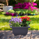 Maxbell Bonsai Pot Plants Growing Pot Flowerpot for Balcony Indoor Outdoor Courtyard S Square