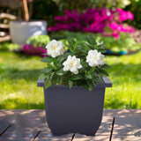 Maxbell Bonsai Pot Plants Growing Pot Flowerpot for Balcony Indoor Outdoor Courtyard M Square