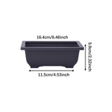 Maxbell Bonsai Pot Plants Growing Pot Flowerpot for Balcony Indoor Outdoor Courtyard Rectangle