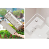 Maxbell Balcony Planter Outside Yard Decoration Hanging Flower Pot for Railing/fence Light Gray