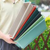 Maxbell Balcony Planter Outside Yard Decoration Hanging Flower Pot for Railing/fence Light Green