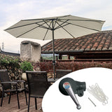 Maxbell Deck Umbrella Crank Handle Assembly Parasol Hand Crank for Lawn Picnic Party