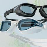 Maxbell Adults Swim Goggles Stylish Wide View Anti Fog for Men Women Snorkeling Pool White Goggles