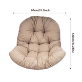 Maxbell Swing Chair Cushion Hammock Chair Seat Pad for Balcony Indoor Outdoor Patio Khaki