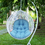 Maxbell Swing Chair Cushion Hammock Chair Seat Pad for Balcony Indoor Outdoor Patio Blue